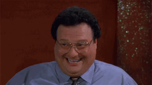 Newman Creepily Laughing GIF