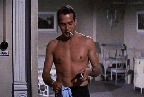 Newman Smoking Cigar GIF