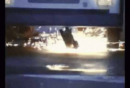 Newman Driving Exploding Car GIF