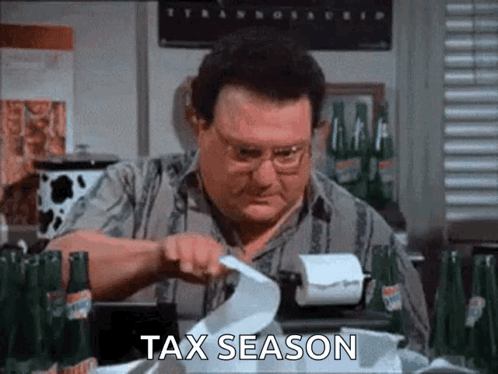 Newman Taxes Season GIF
