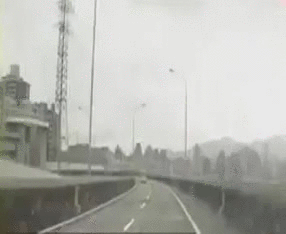 News Flash Road Side Plane Crash GIF