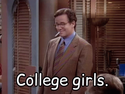 Newsradio Smoking Dave Foley College Girls GIF