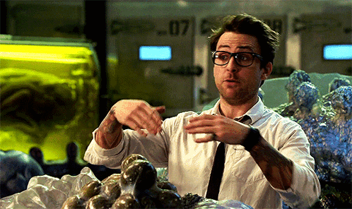 Newt Geiszler Explaining Pacific Rim GIF