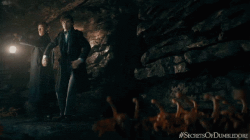 Newt Scamander Pretending To Be Crab GIF