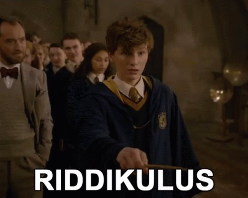 Newt Scamander Riddikulus GIF