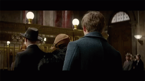 Newt Scamander Turning Around GIF