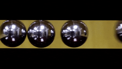 Newton Pendulum Closeup Shot GIF
