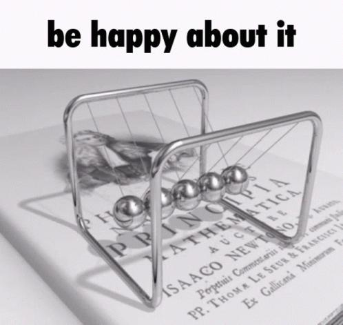 Newtons First Law Be Happy About It GIF