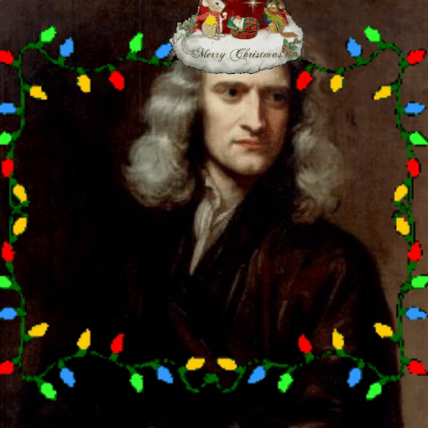 Newtons First Law Isaac Newton Confetti GIF