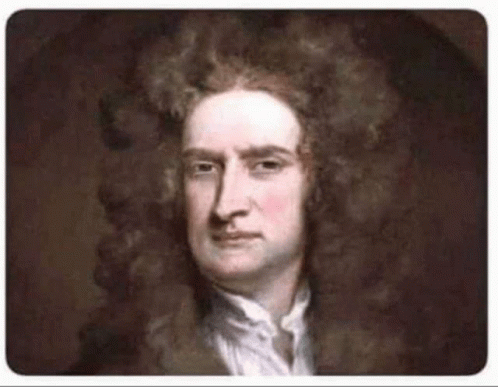 Newtons First Law Isaac Newton Flickering Eyes GIF