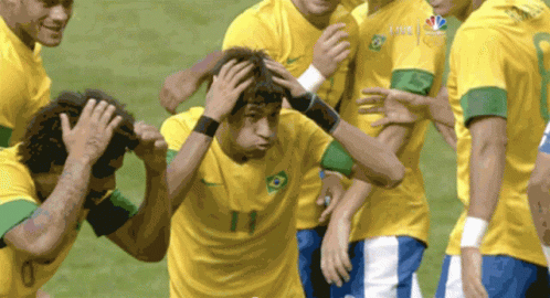 Neymar And Teammates Group Dance GIF
