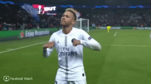 Neymar Cocky Crossed Arms Dance Moves GIF