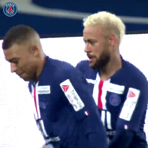 Neymar Holding Hands Bouncy Dance GIF