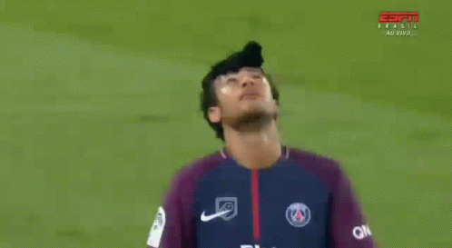 Neymar Looking Up Running Dance GIF