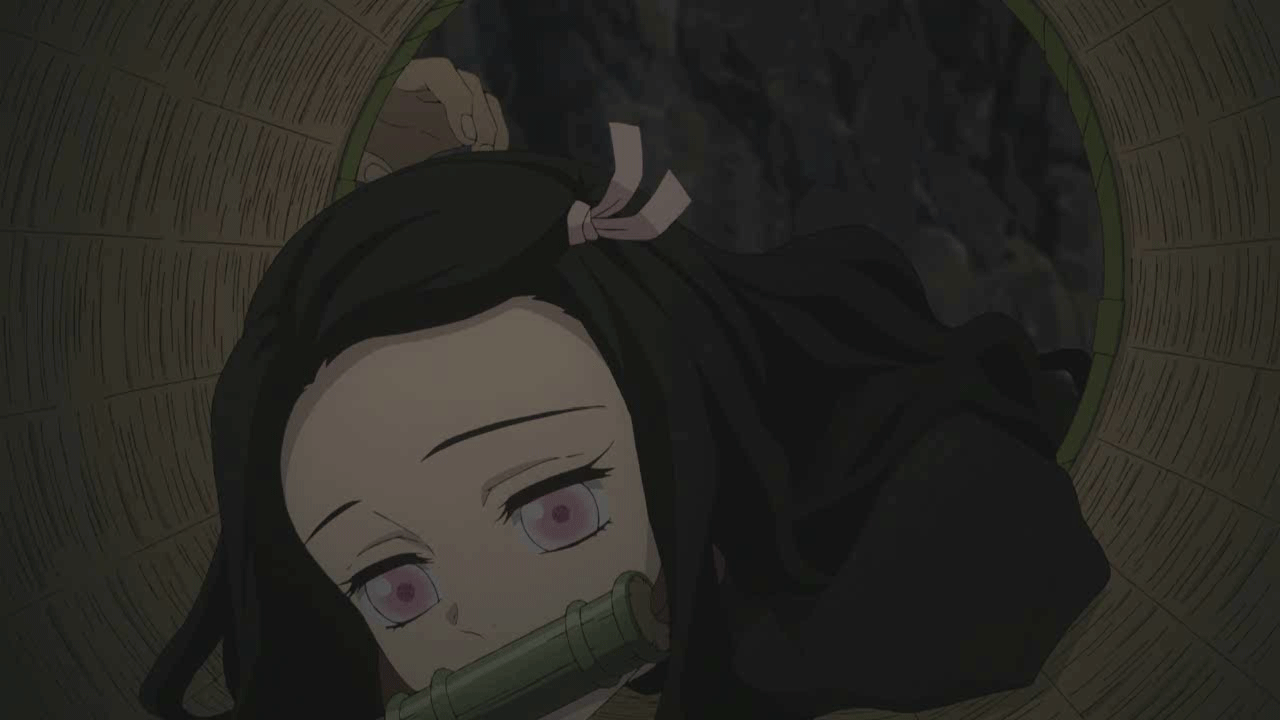 Nezuko Being Patted To Sleep GIF