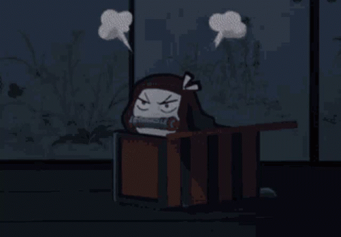 Nezuko Cute Angry Face GIF