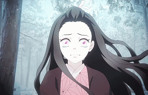 Nezuko Fighting Afraid GIF