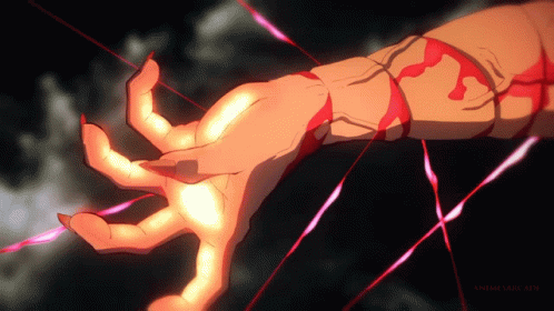 Nezuko Fighting Exploding Blood GIF