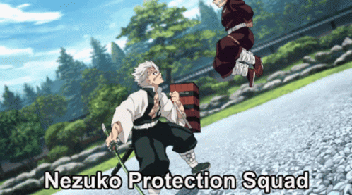 Nezuko Fighting Protection Squad GIF