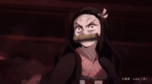 Nezuko Fighting With Hand Claw GIF