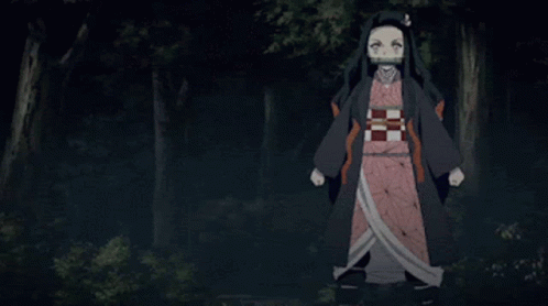 Nezuko Fighting Zenitsu Agatsuma Demon Slayer GIF