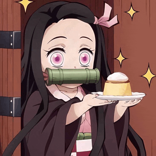Nezuko Give Food Meme GIF