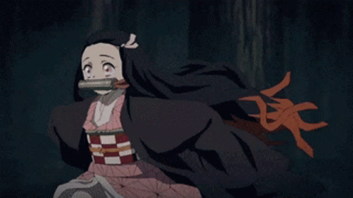 Nezuko Kamado Running Away GIF