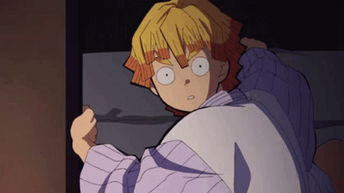 Nezuko Kamado Shocked Zenitsu GIF