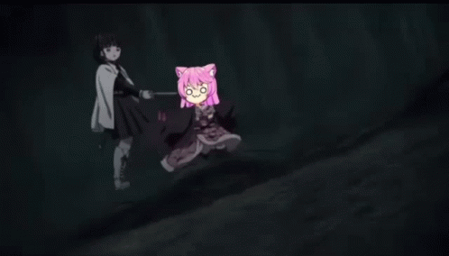 Nezuko Running Away Face Swap GIF