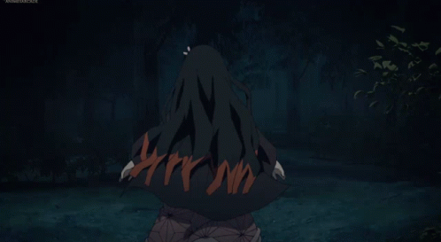 Nezuko Running In The Dark Demon Slayer GIF
