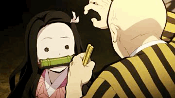 Nezuko Trying To Be Awake GIF