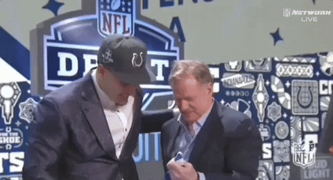 Nfl Auto Draft Cameron Latu Happy With Jersey GIF