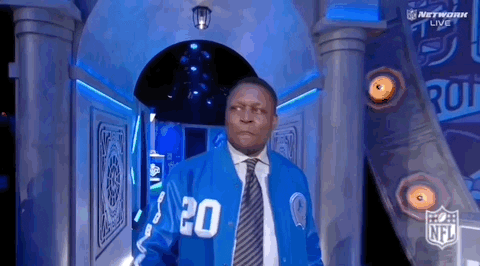 Nfl Draft Barry Sanders Waving GIF