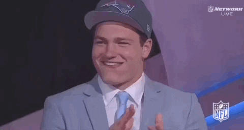 Nfl Draft Elated Player Clapping GIF