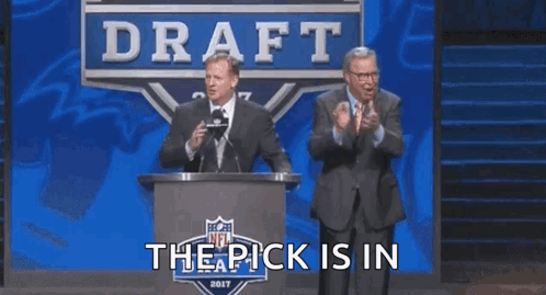 Nfl Draft The Pick Is In Applauding GIF