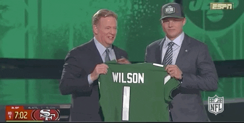 Nfl Draft Zach Wilson Showing Jersey Shirt GIF