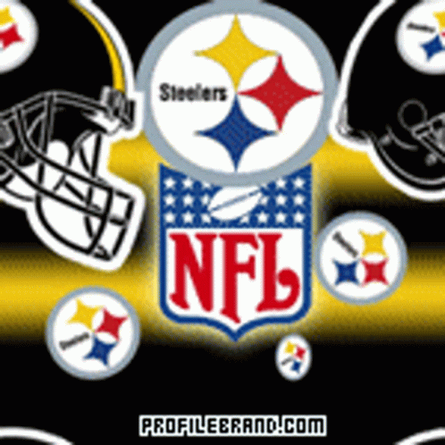 NFL Logo With Steelers Logo GIF
