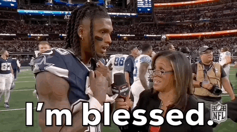 Nfl Player I'm Blessed GIF