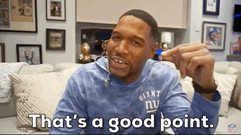 Nfl Thats A Good Point GIF