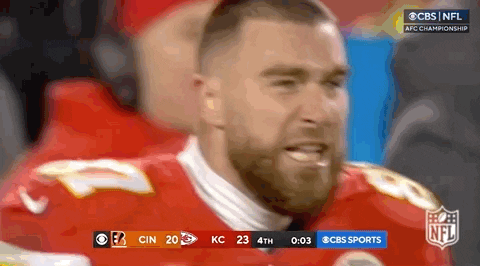 Nfl Travis Kelce Screaming GIF