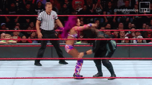 Nia Jax Chokeslam Sasha Banks GIF