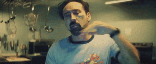 Nic Cage Awkward Dance Moves GIF