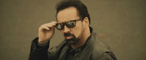 Nic Cage Shades Off GIF