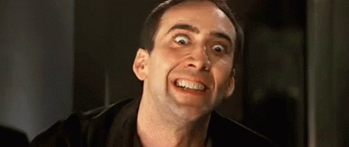 Crazy Nic Cage Looking Insane GIF