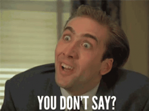 Nic Cage Crazy Eyes You Don't Say GIF