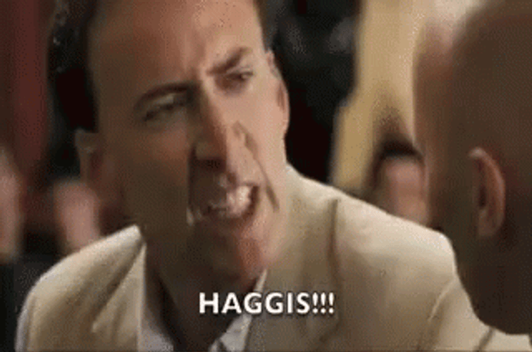 Nic Cage Yelling Haggis GIF