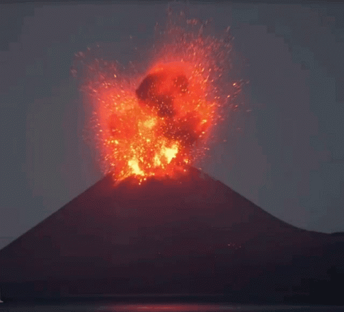 Nicaragua Concepcion Volcano Erupting GIF