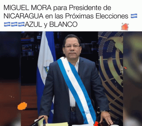 Nicaragua Presidential Candidate Miguel Mora GIF