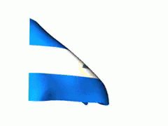 Nicaragua's Flag Waving GIF