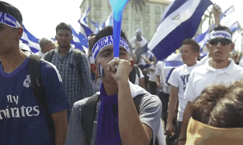 Nicaraguan Crowd Celebrating GIF